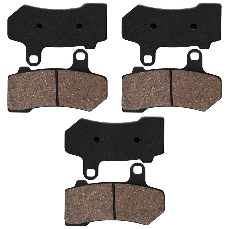 Cyleto Brake Pads for Harley Davidson Touring FLHTC Electra Glide Classic 2008-2012 / FLHTCU Ultra Classic Electra Glide 2008-2017 Front and Rear - Image 2